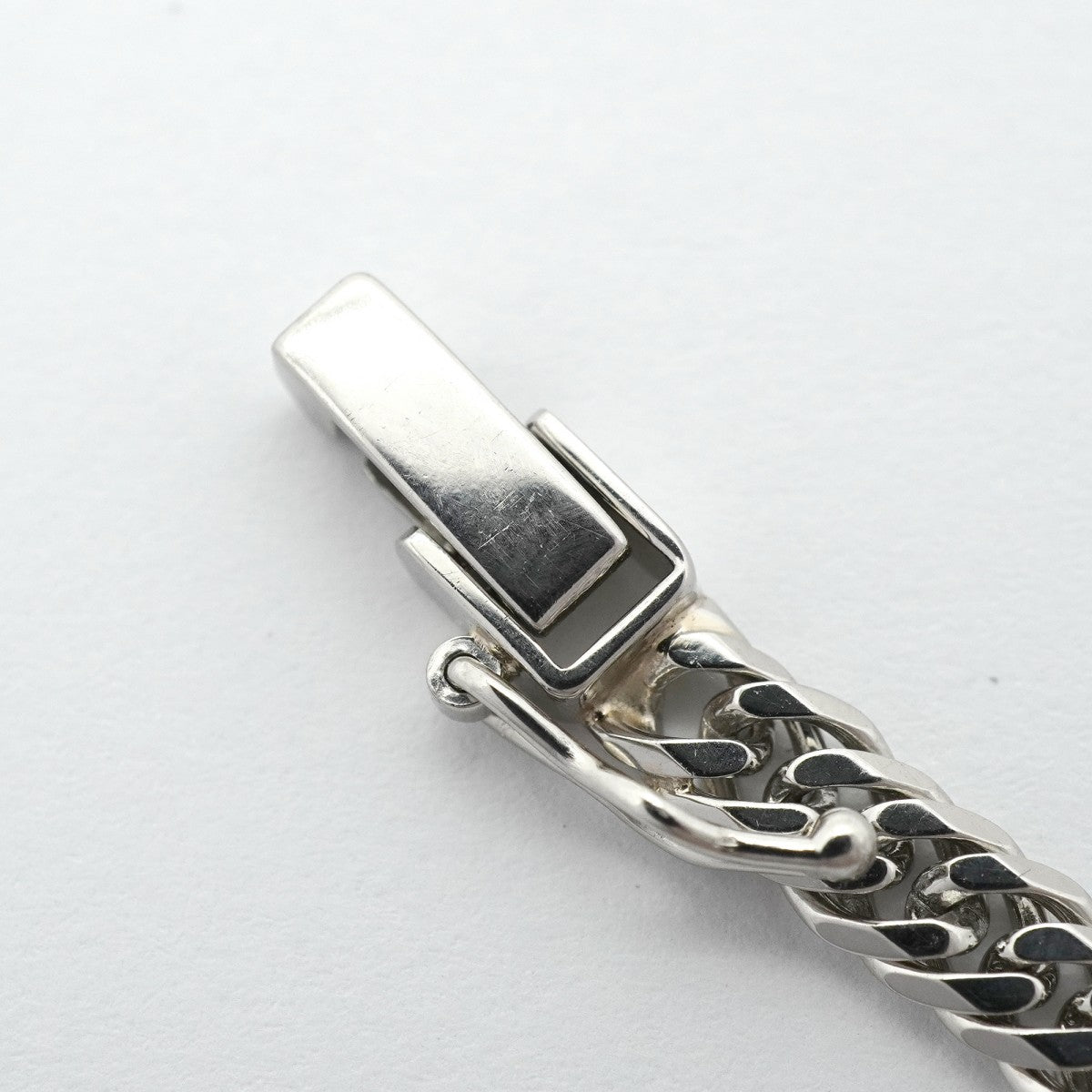 【6khg0042】喜平 ブレスレット Pt850 プラチナ 6面 ダブル 18.5cm 10g キヘイ【中古】メンズ レディース ユニセックス