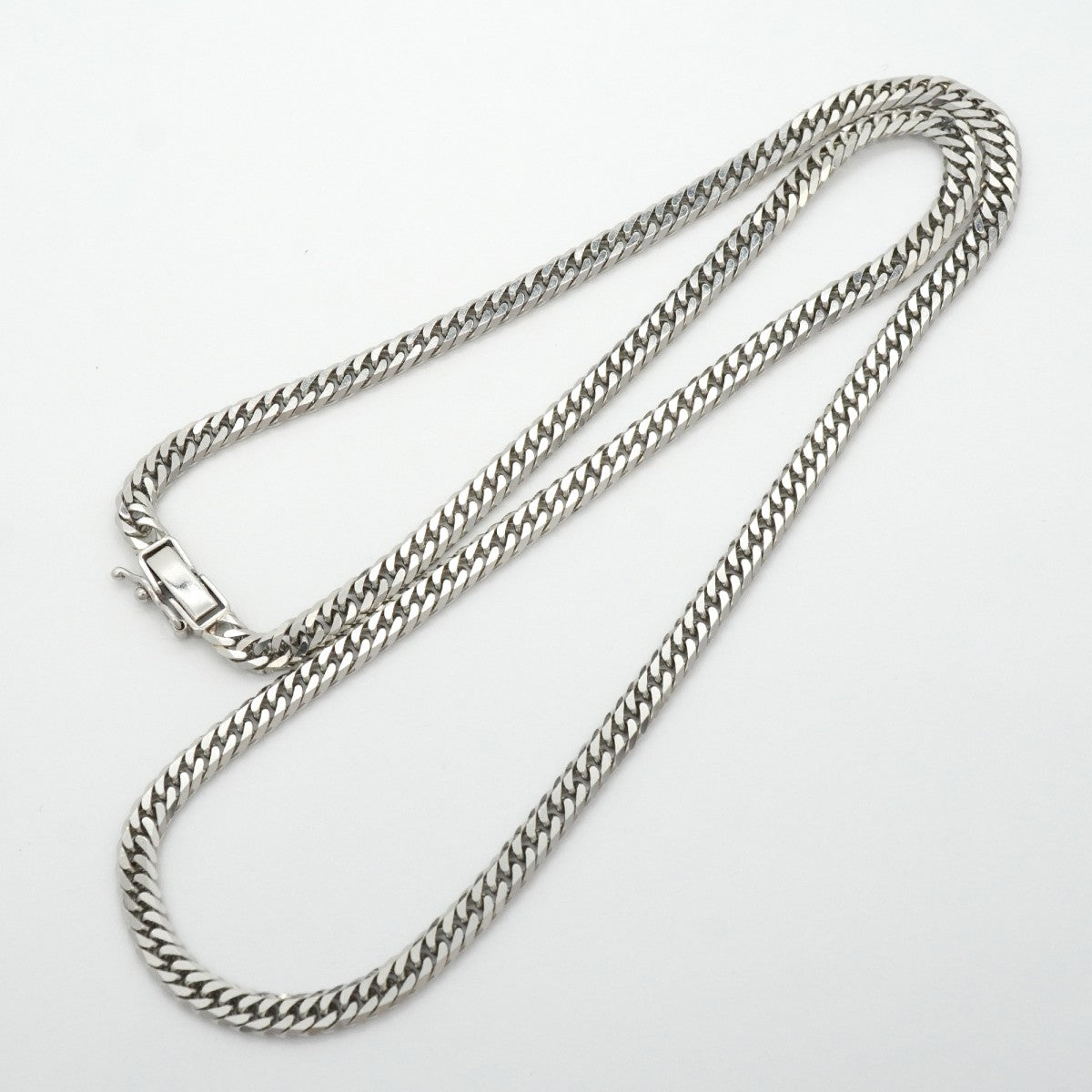 【6khg0044】喜平 ネックレス Pt850 プラチナ 6面 ダブル 50.3cm 30.4g キヘイ【中古】メンズ レディース ユニセックス