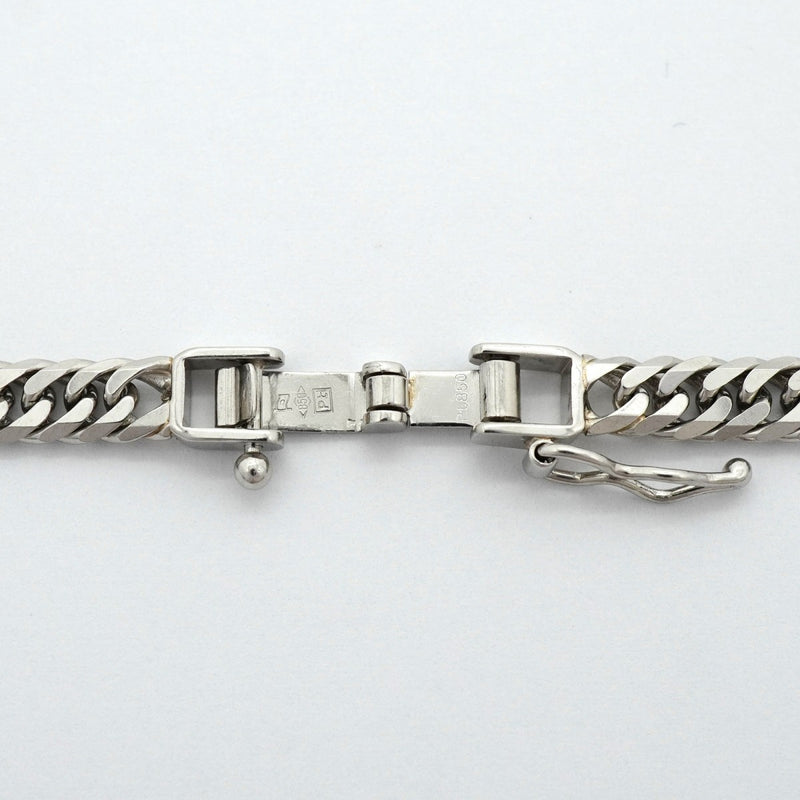 【6khg0044】喜平 ネックレス Pt850 プラチナ 6面 ダブル 50.3cm 30.4g キヘイ【中古】メンズ レディース ユニセックス