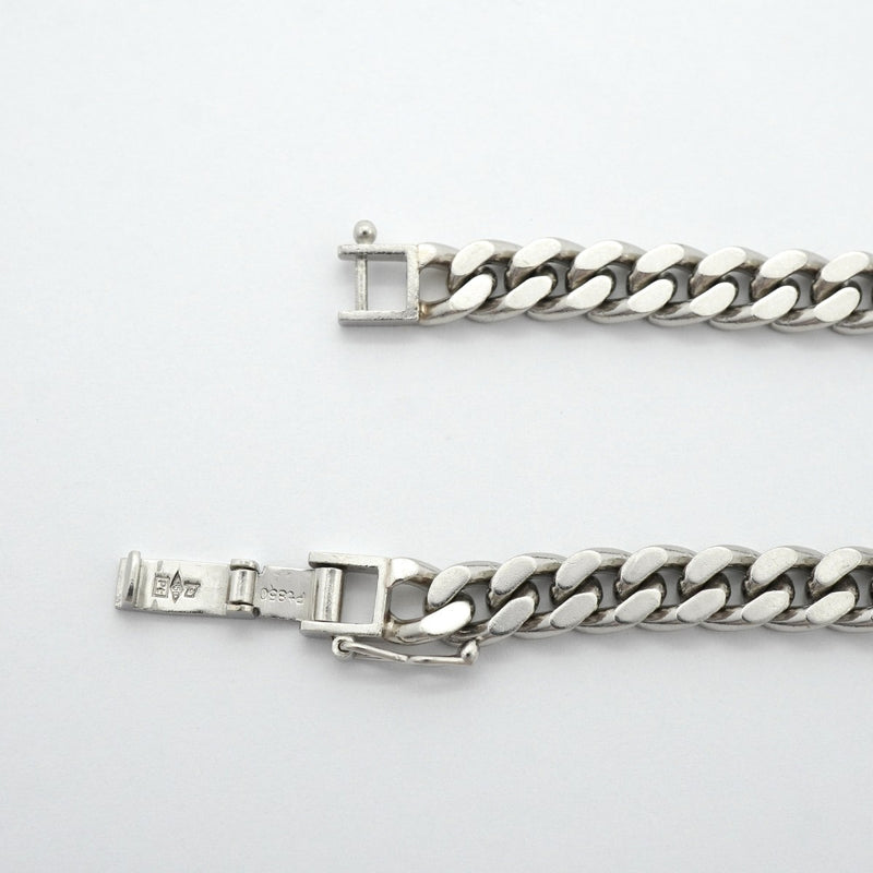 【6khg0046】喜平 ブレスレット Pt850 プラチナ 2面 シングル 21cm 30.9g キヘイ【中古】メンズ レディース ユニセックス