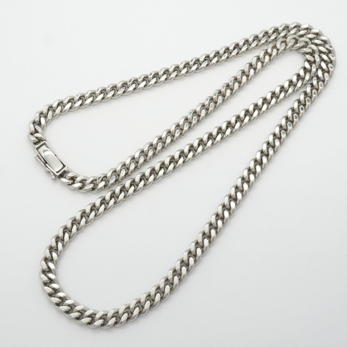 【6khg0048】喜平 ネックレス Pt850 プラチナ 2面 シングル 50cm 76g キヘイ【中古】メンズ レディース ユニセックス