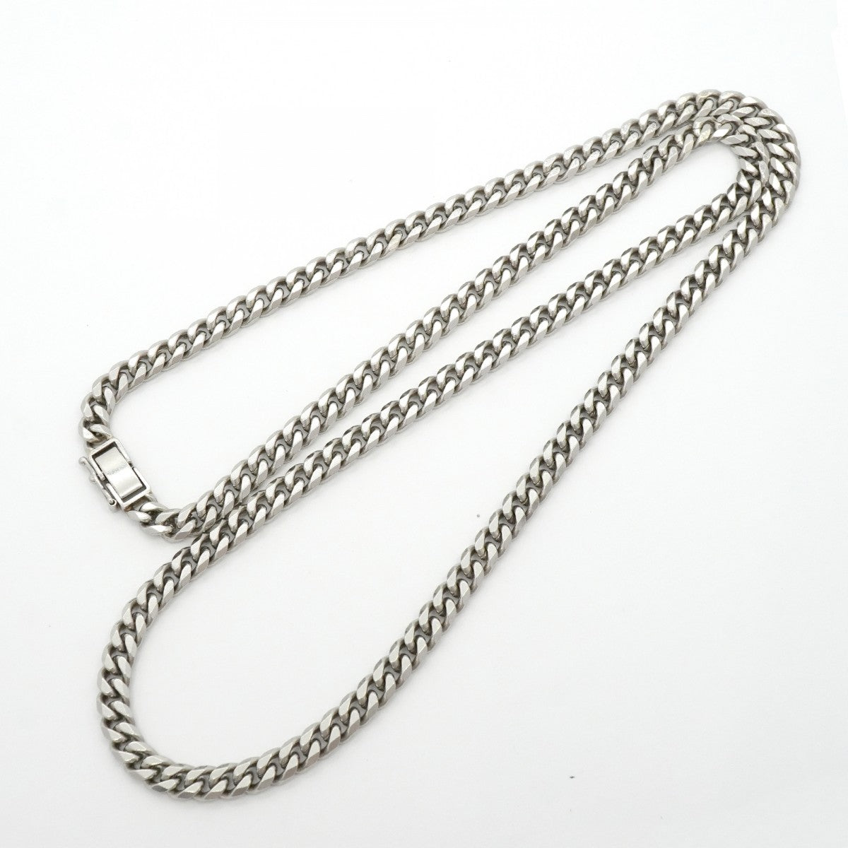 【6khg0050】喜平 ネックレス Pt850 プラチナ 8面 シングル 60.7cm 80.1g キヘイ【中古】メンズ レディース ユニセックス