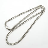 【6khg0050】喜平 ネックレス Pt850 プラチナ 8面 シングル 60.7cm 80.1g キヘイ【中古】メンズ レディース ユニセックス