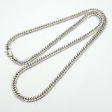 【6khg0053】喜平 ネックレス Pt850 プラチナ 6面 ダブル 60.4cm 61.4g キヘイ【中古】メンズ レディース ユニセックス