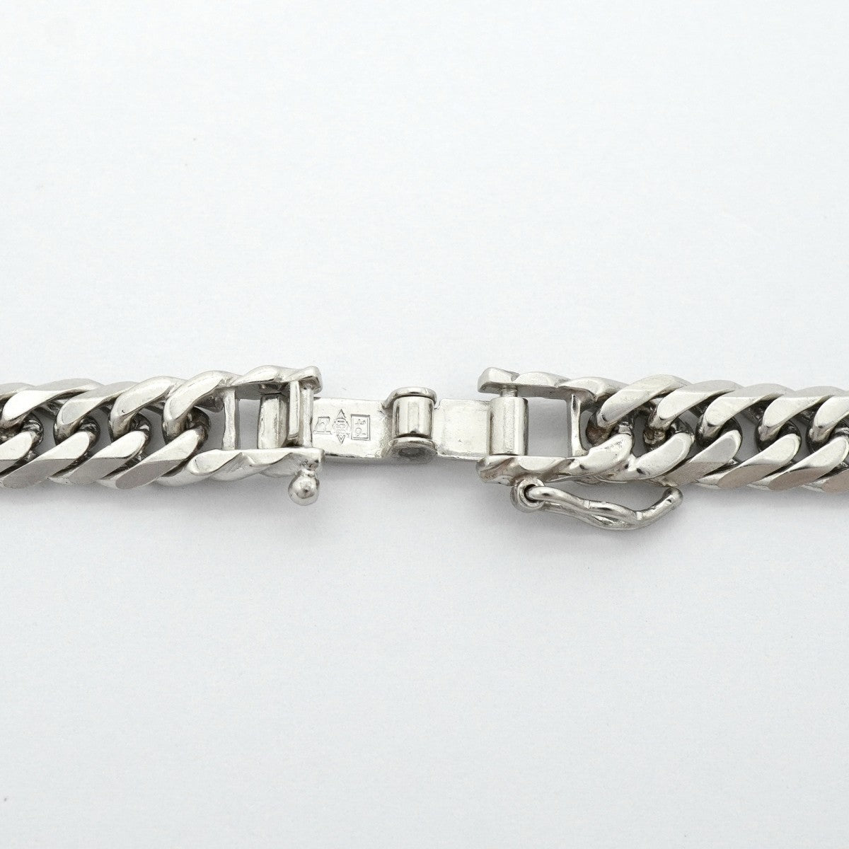 【6khg0053】喜平 ネックレス Pt850 プラチナ 6面 ダブル 60.4cm 61.4g キヘイ【中古】メンズ レディース ユニセックス