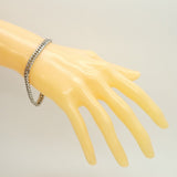 【6khg0054】喜平 ブレスレット Pt850 プラチナ 6面 ダブル 20.7cm 30.5g キヘイ【中古】メンズ レディース ユニセックス
