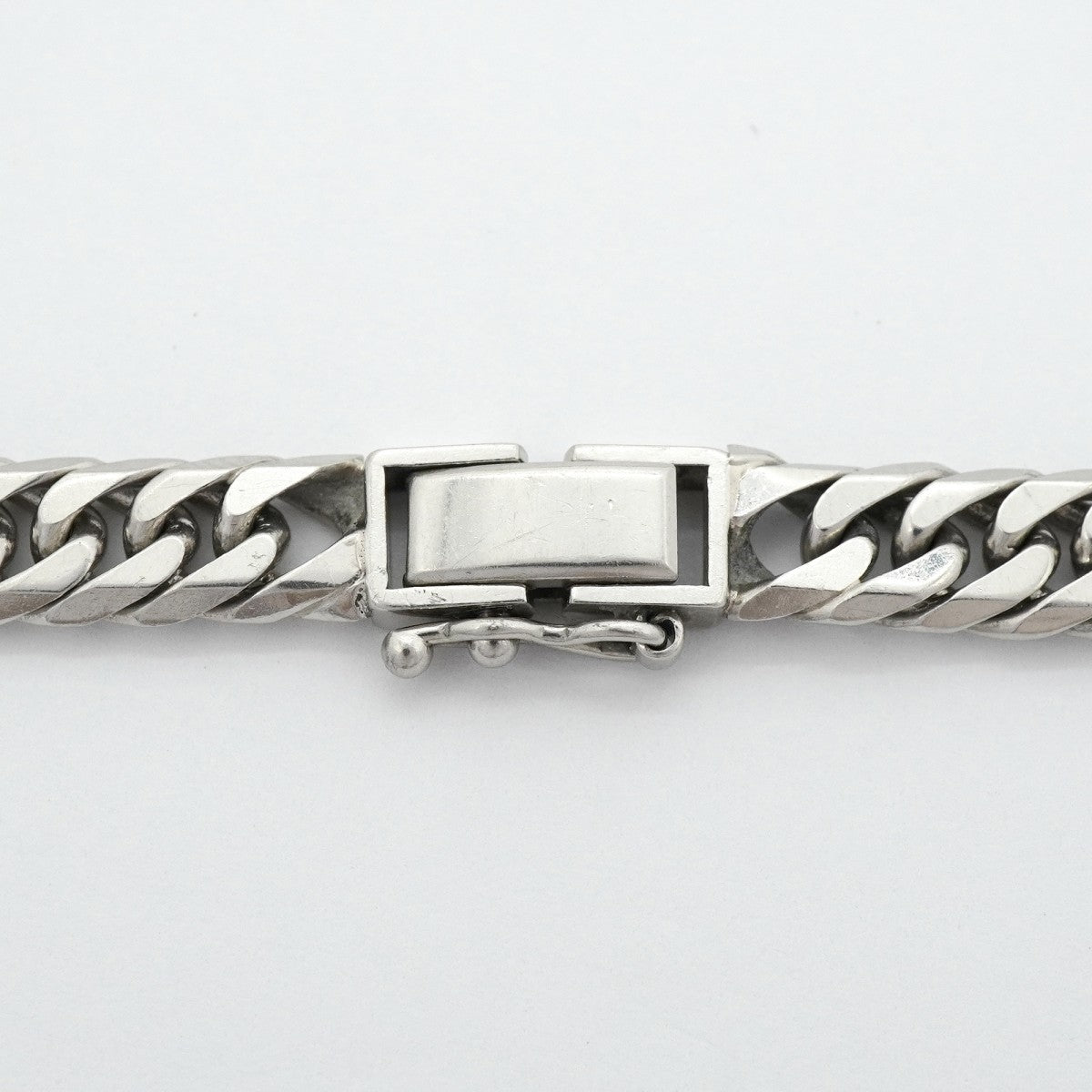 【6khg0054】喜平 ブレスレット Pt850 プラチナ 6面 ダブル 20.7cm 30.5g キヘイ【中古】メンズ レディース ユニセックス