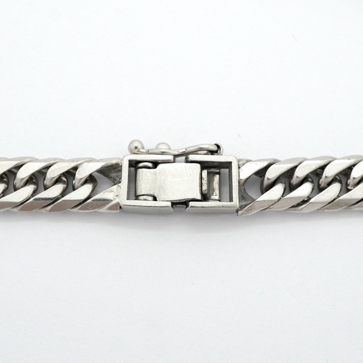 【6khg0054】喜平 ブレスレット Pt850 プラチナ 6面 ダブル 20.7cm 30.5g キヘイ【中古】メンズ レディース ユニセックス