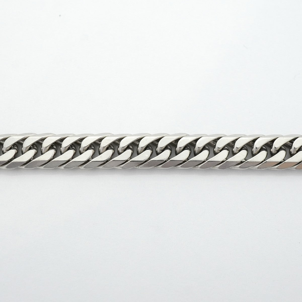 【6khg0054】喜平 ブレスレット Pt850 プラチナ 6面 ダブル 20.7cm 30.5g キヘイ【中古】メンズ レディース ユニセックス