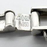 【6khg0054】喜平 ブレスレット Pt850 プラチナ 6面 ダブル 20.7cm 30.5g キヘイ【中古】メンズ レディース ユニセックス
