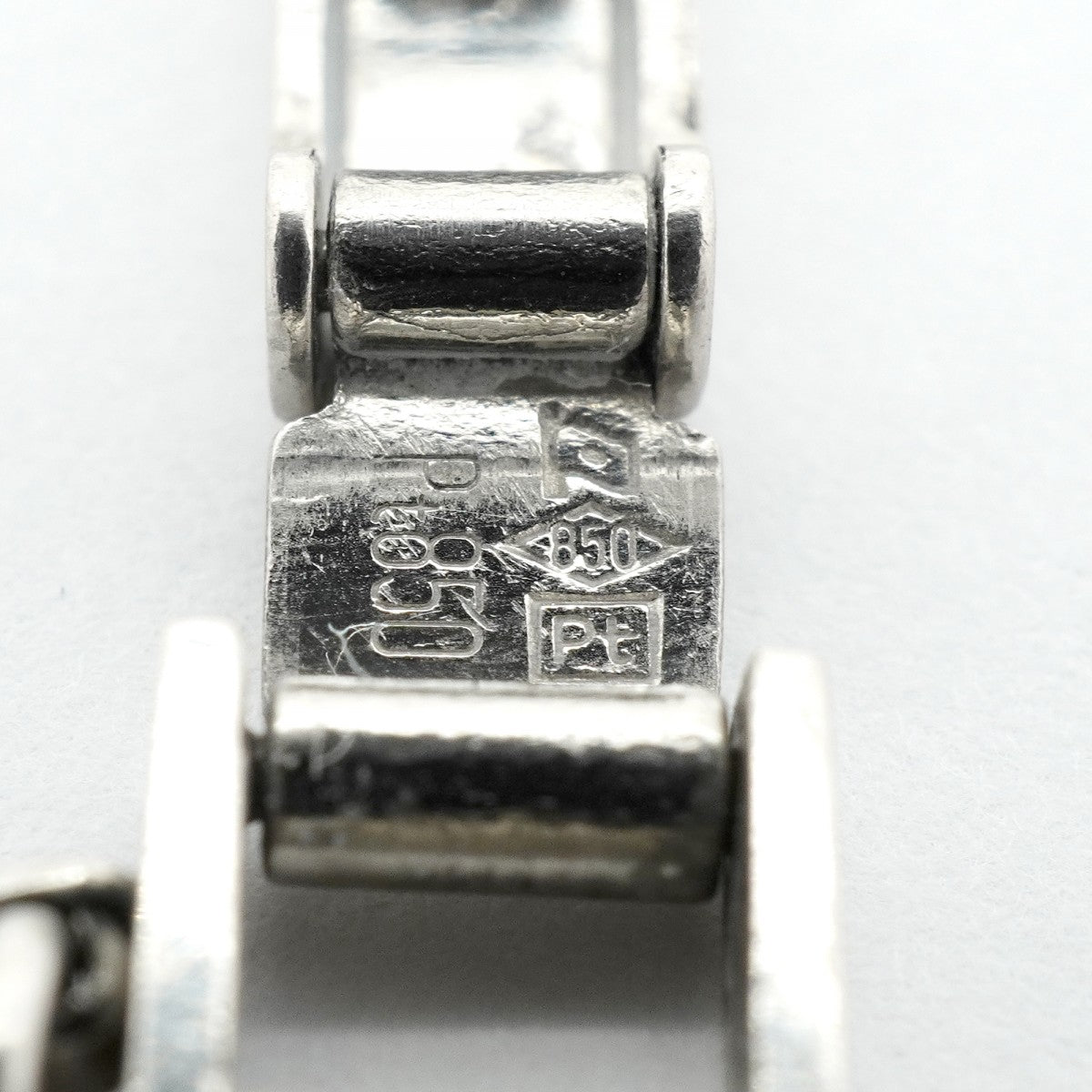 【6khg0054】喜平 ブレスレット Pt850 プラチナ 6面 ダブル 20.7cm 30.5g キヘイ【中古】メンズ レディース ユニセックス