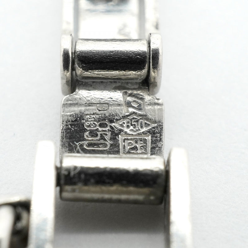 【6khg0054】喜平 ブレスレット Pt850 プラチナ 6面 ダブル 20.7cm 30.5g キヘイ【中古】メンズ レディース ユニセックス