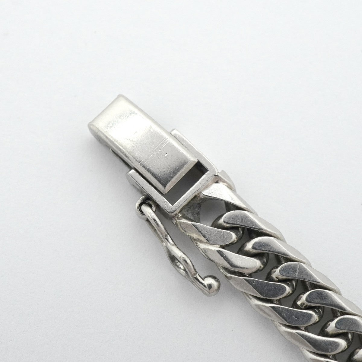 【6khg0054】喜平 ブレスレット Pt850 プラチナ 6面 ダブル 20.7cm 30.5g キヘイ【中古】メンズ レディース ユニセックス