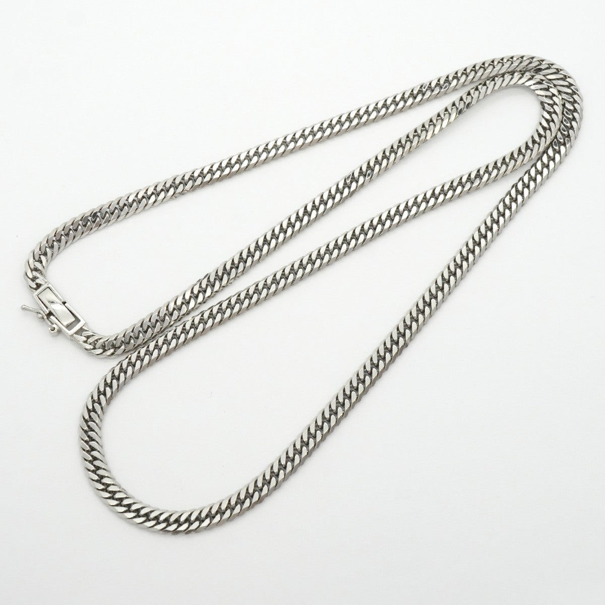 【6khg0058】喜平 ネックレス Pt850 プラチナ 6面 ダブル 50.1cm 30.6g キヘイ【中古】メンズ レディース ユニセックス