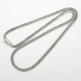 【6khg0058】喜平 ネックレス Pt850 プラチナ 6面 ダブル 50.1cm 30.6g キヘイ【中古】メンズ レディース ユニセックス