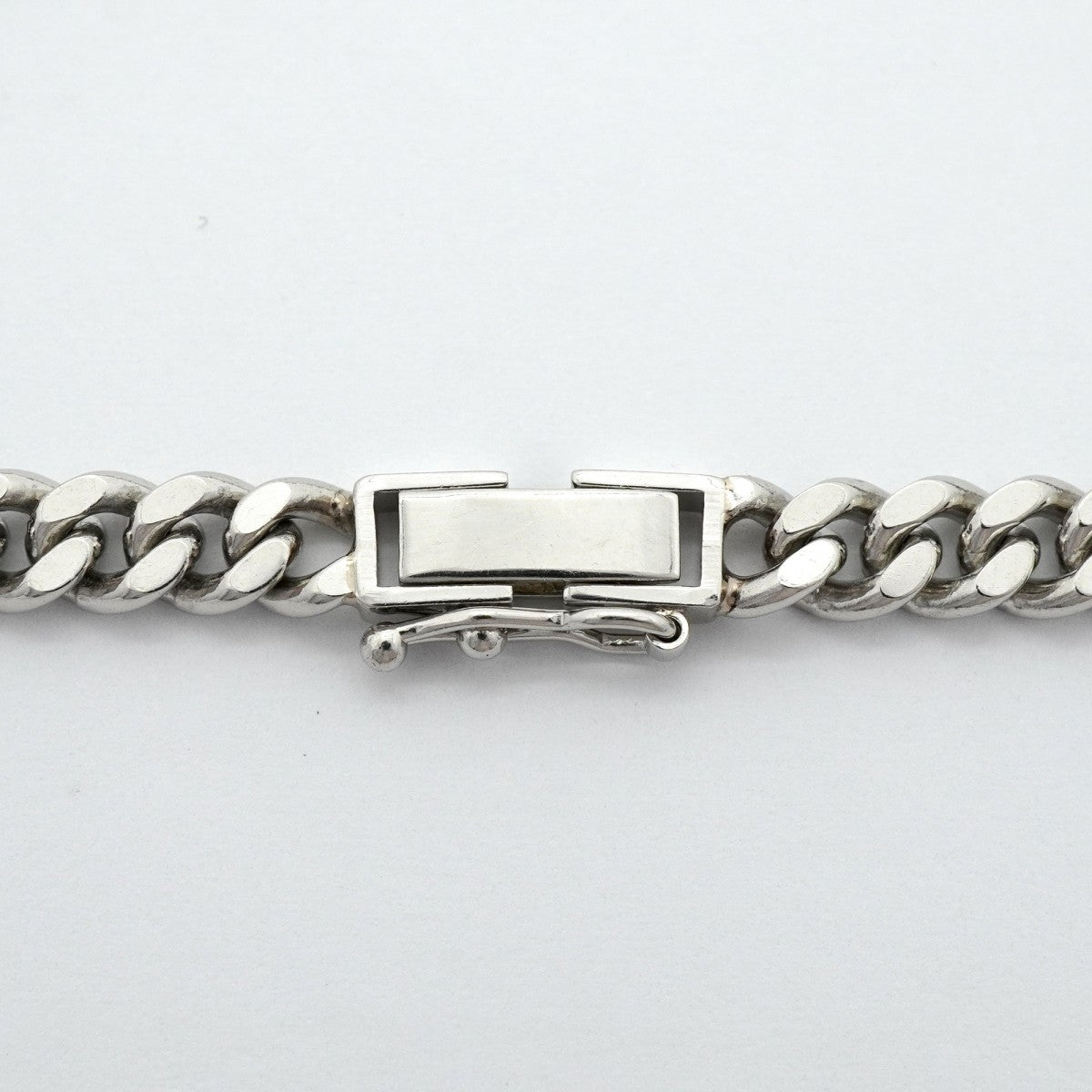 【6khg0062】喜平 ブレスレット Pt850 プラチナ 2面 シングル 18.6cm 20.2g キヘイ【中古】メンズ レディース ユニセックス