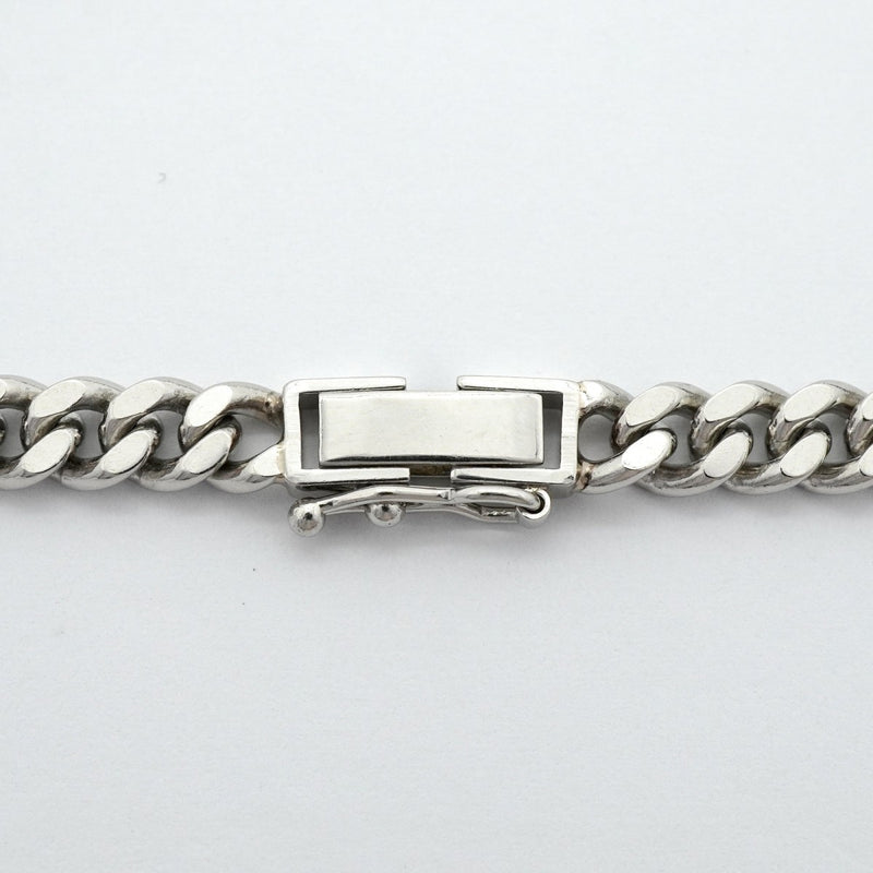 【6khg0062】喜平 ブレスレット Pt850 プラチナ 2面 シングル 18.6cm 20.2g キヘイ【中古】メンズ レディース ユニセックス