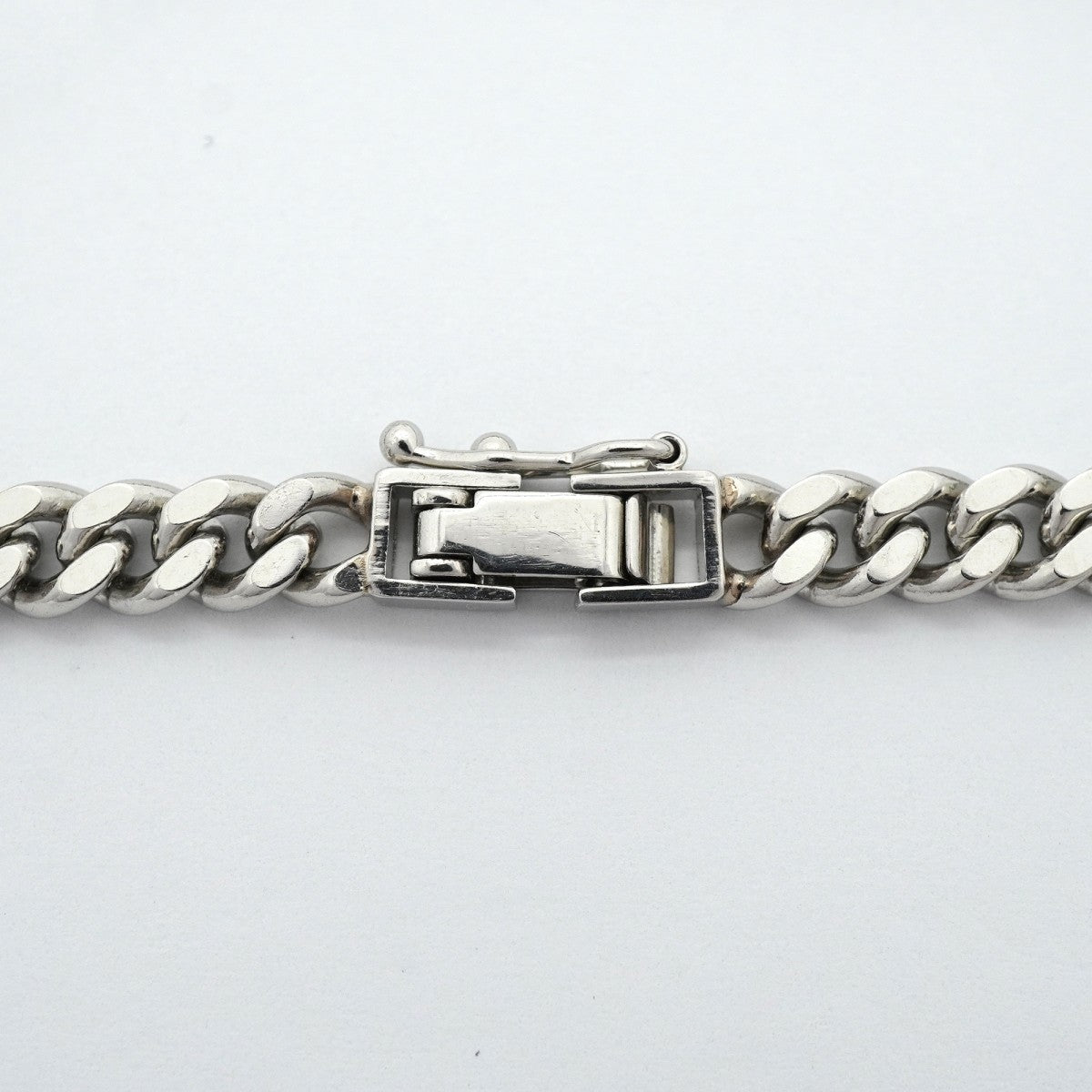 【6khg0062】喜平 ブレスレット Pt850 プラチナ 2面 シングル 18.6cm 20.2g キヘイ【中古】メンズ レディース ユニセックス