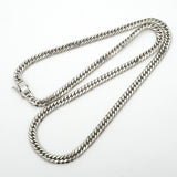 【6khg0063】喜平 ネックレス Pt850 プラチナ 6面 ダブル 50.6cm 50.4g キヘイ【中古】メンズ レディース ユニセックス