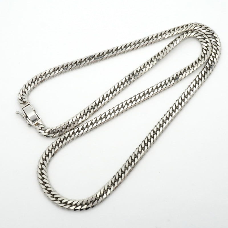 【6khg0063】喜平 ネックレス Pt850 プラチナ 6面 ダブル 50.6cm 50.4g キヘイ【中古】メンズ レディース ユニセックス