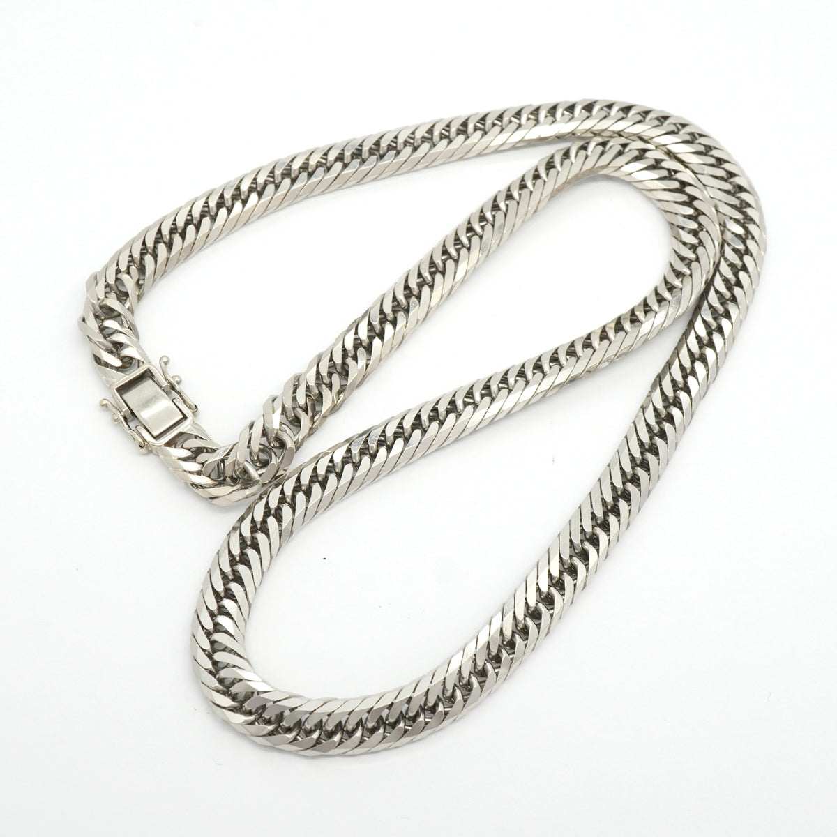 【6khg0069】喜平 ネックレス Pt850 プラチナ 8面 トリプル 50.6cm 100.3g キヘイ【中古】メンズ レディース ユニセックス