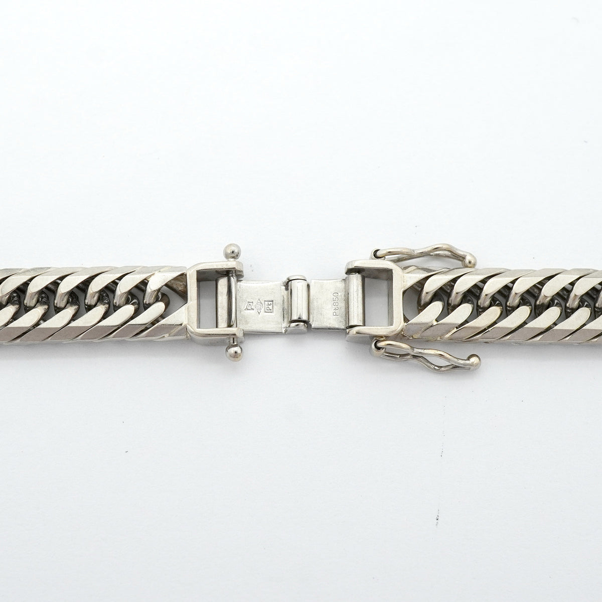 【6khg0069】喜平 ネックレス Pt850 プラチナ 8面 トリプル 50.6cm 100.3g キヘイ【中古】メンズ レディース ユニセックス