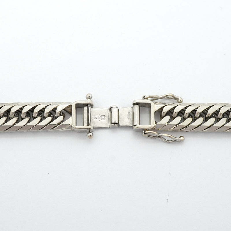 【6khg0069】喜平 ネックレス Pt850 プラチナ 8面 トリプル 50.6cm 100.3g キヘイ【中古】メンズ レディース ユニセックス