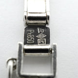 【6khg0077】喜平 ネックレス Pt850 プラチナ 6面 ダブル 60.7cm 100.1g キヘイ【中古】メンズ レディース ユニセックス