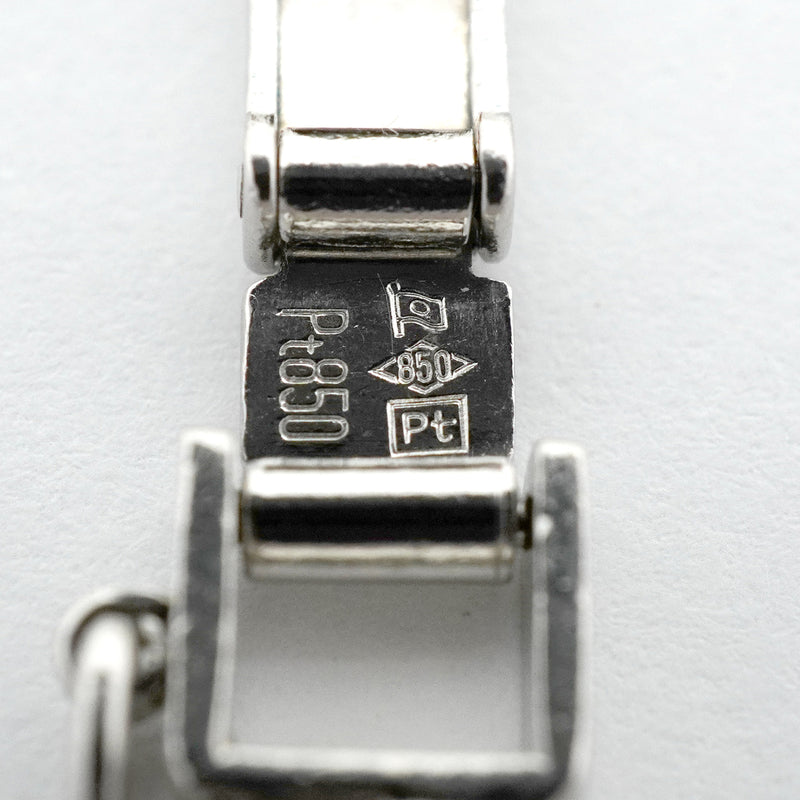 【6khg0077】喜平 ネックレス Pt850 プラチナ 6面 ダブル 60.7cm 100.1g キヘイ【中古】メンズ レディース ユニセックス