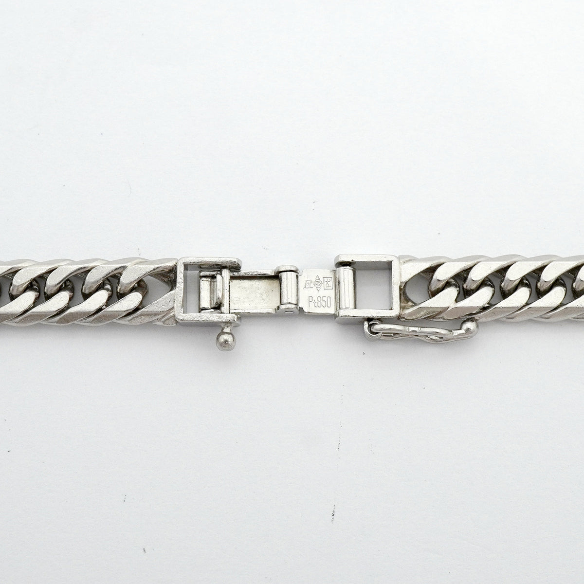 【6khg0077】喜平 ネックレス Pt850 プラチナ 6面 ダブル 60.7cm 100.1g キヘイ【中古】メンズ レディース ユニセックス
