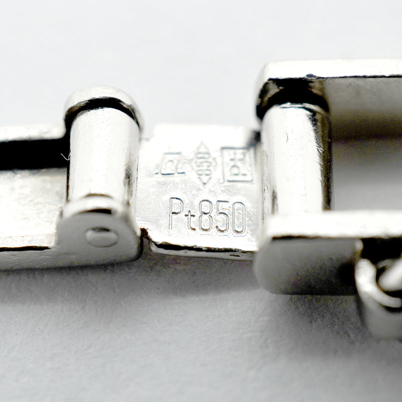 【6khg0077】喜平 ネックレス Pt850 プラチナ 6面 ダブル 60.7cm 100.1g キヘイ【中古】メンズ レディース ユニセックス
