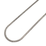 【6khh0005】喜平 ネックレス Pt850 プラチナ 6面 ダブル 40.1cm 20g キヘイ【中古】メンズ レディース ユニセックス