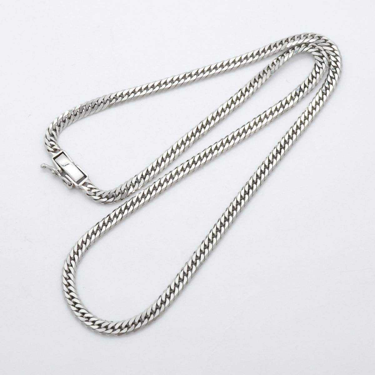【6khh0005】喜平 ネックレス Pt850 プラチナ 6面 ダブル 40.1cm 20g キヘイ【中古】メンズ レディース ユニセックス