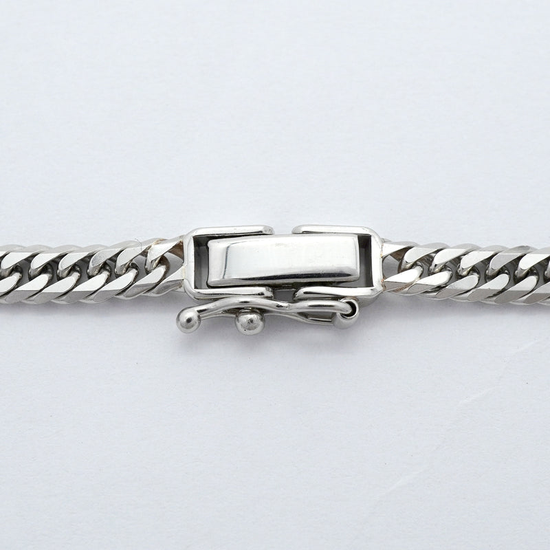 【6khh0005】喜平 ネックレス Pt850 プラチナ 6面 ダブル 40.1cm 20g キヘイ【中古】メンズ レディース ユニセックス