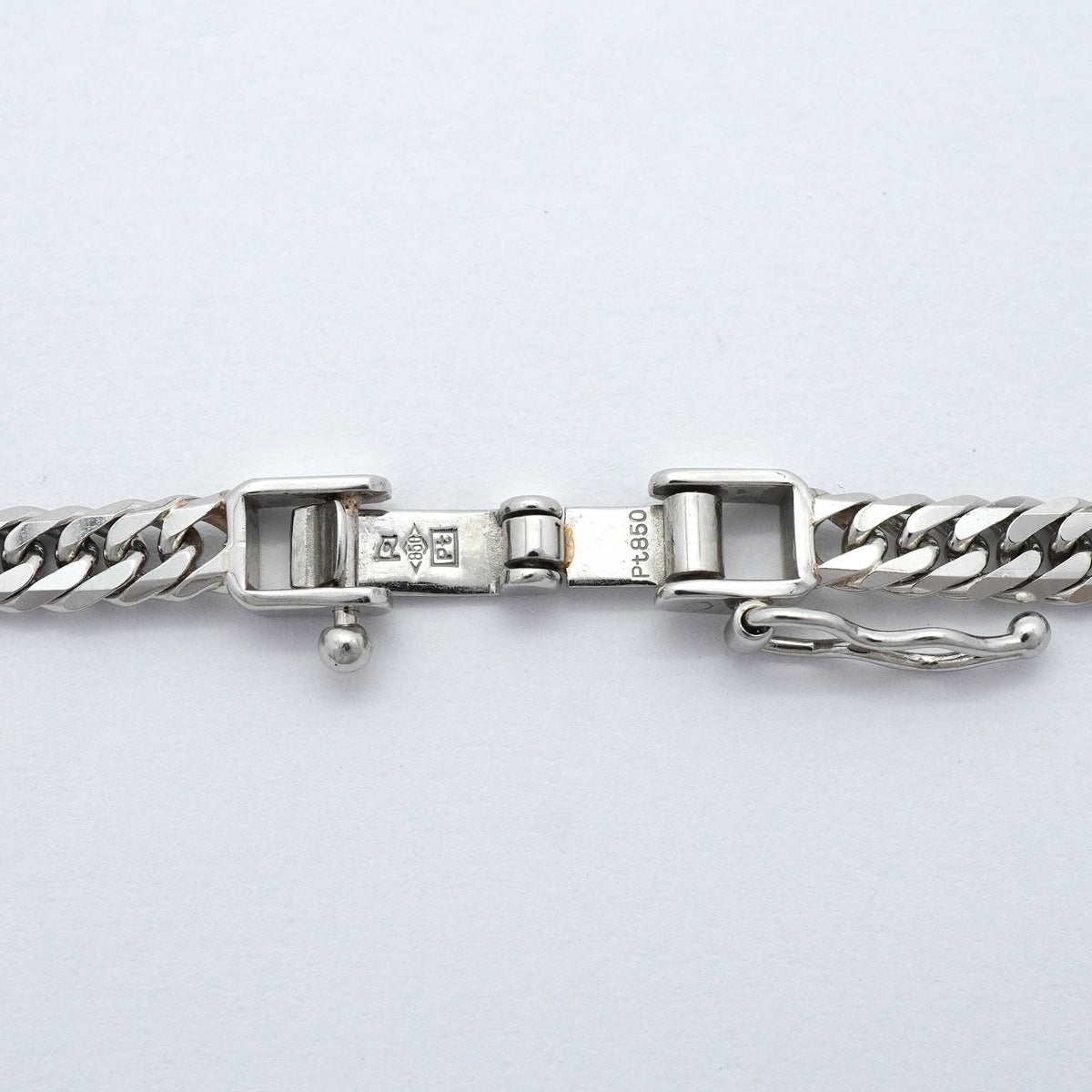 【6khh0005】喜平 ネックレス Pt850 プラチナ 6面 ダブル 40.1cm 20g キヘイ【中古】メンズ レディース ユニセックス