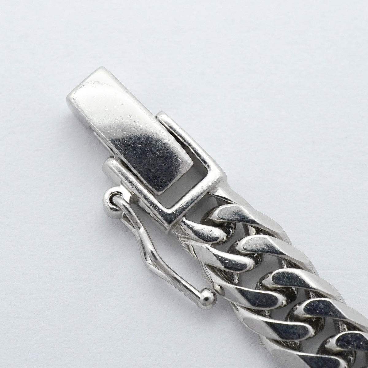 【6khh0006】喜平 ネックレス Pt850 プラチナ 6面 ダブル 45.4cm 46.4g キヘイ【中古】メンズ レディース ユニセックス