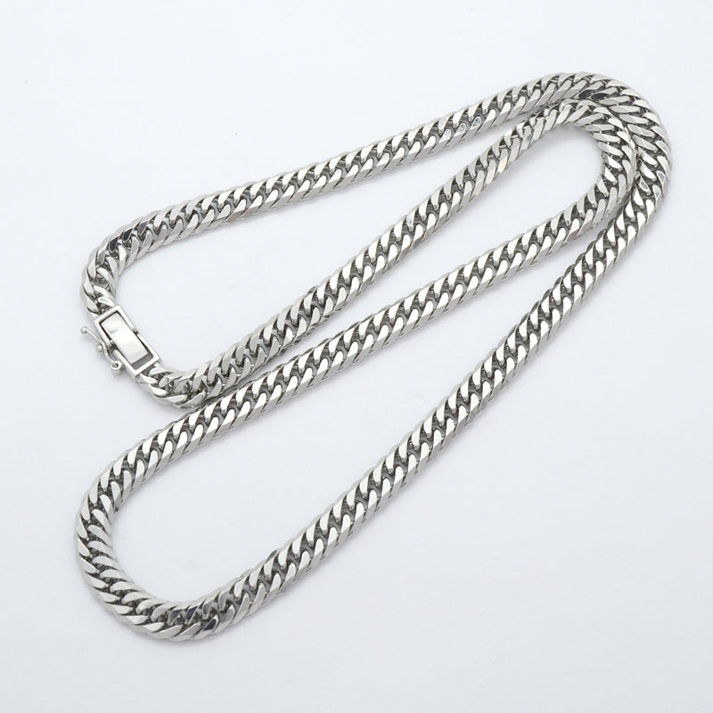 【6khh0006】喜平 ネックレス Pt850 プラチナ 6面 ダブル 45.4cm 46.4g キヘイ【中古】メンズ レディース ユニセックス