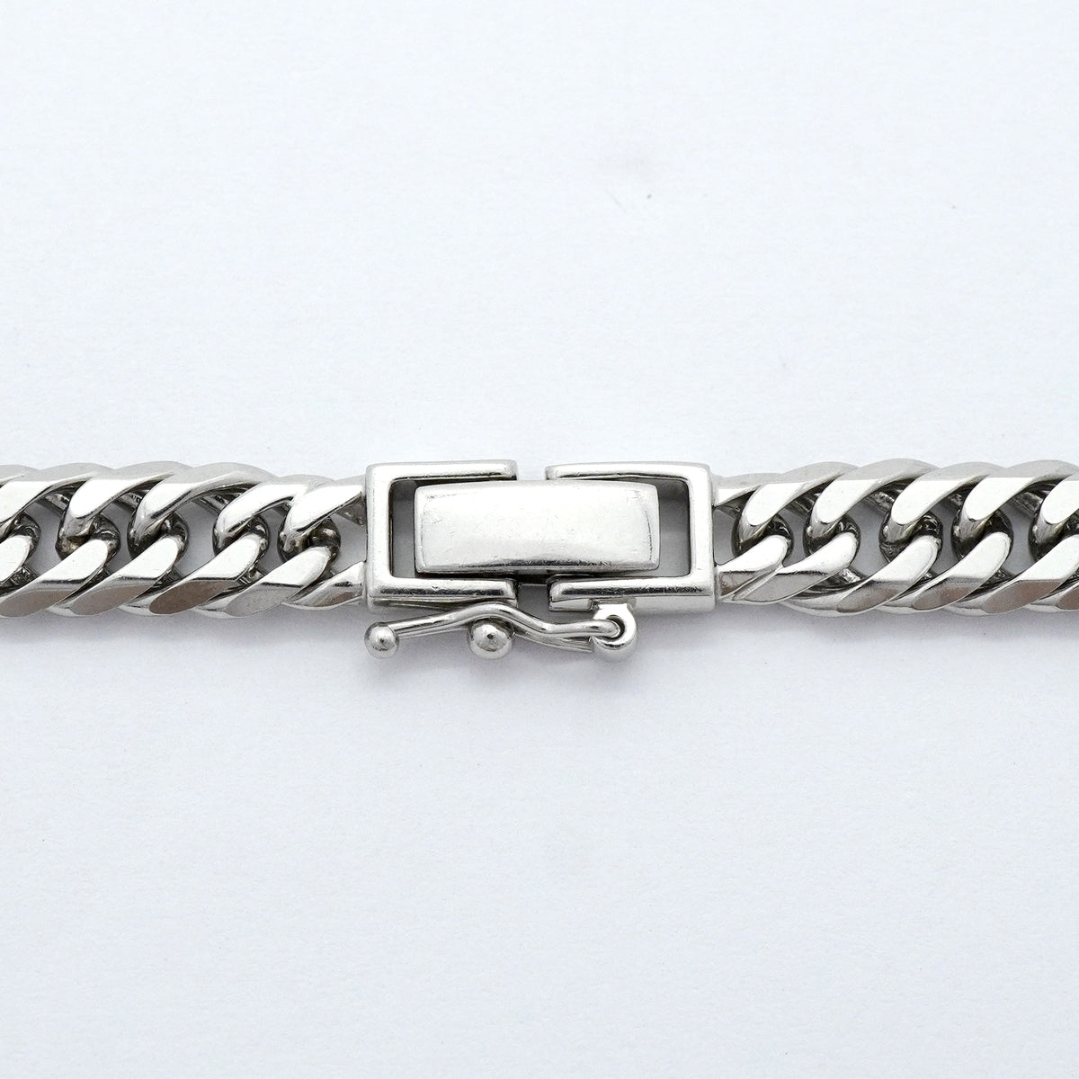 【6khh0006】喜平 ネックレス Pt850 プラチナ 6面 ダブル 45.4cm 46.4g キヘイ【中古】メンズ レディース ユニセックス