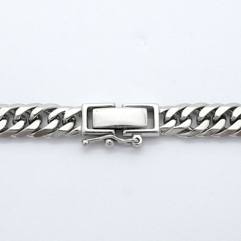 【6khh0006】喜平 ネックレス Pt850 プラチナ 6面 ダブル 45.4cm 46.4g キヘイ【中古】メンズ レディース ユニセックス