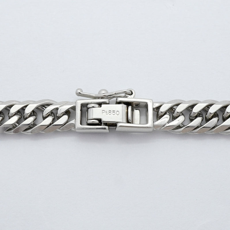 【6khh0006】喜平 ネックレス Pt850 プラチナ 6面 ダブル 45.4cm 46.4g キヘイ【中古】メンズ レディース ユニセックス