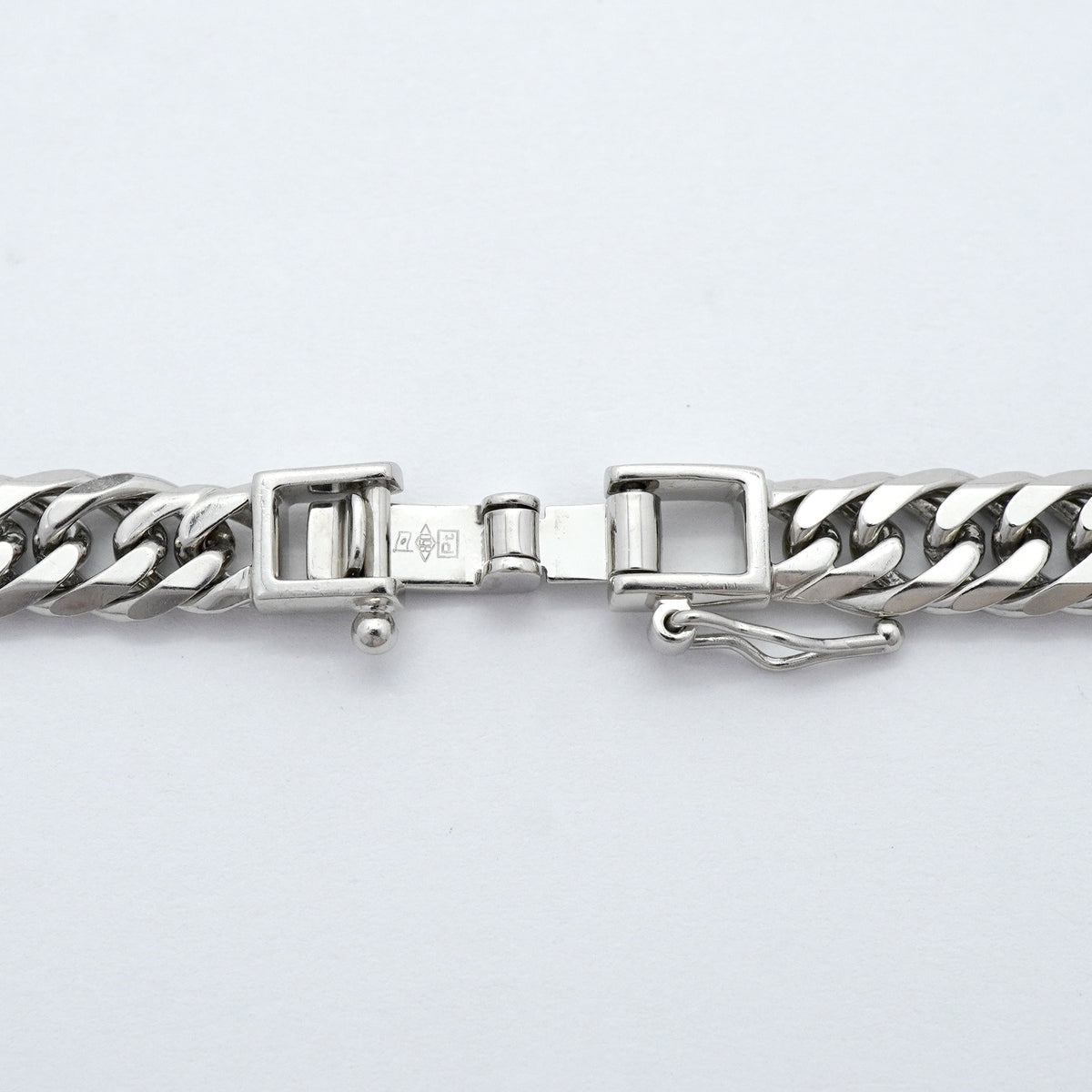 【6khh0006】喜平 ネックレス Pt850 プラチナ 6面 ダブル 45.4cm 46.4g キヘイ【中古】メンズ レディース ユニセックス