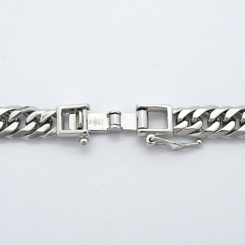 【6khh0006】喜平 ネックレス Pt850 プラチナ 6面 ダブル 45.4cm 46.4g キヘイ【中古】メンズ レディース ユニセックス