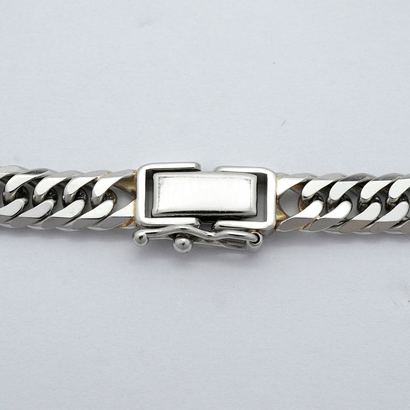 【6khh0007】喜平 ブレスレット Pt850 プラチナ 6面 ダブル 18.5cm 20.3g キヘイ【中古】メンズ レディース ユニセックス