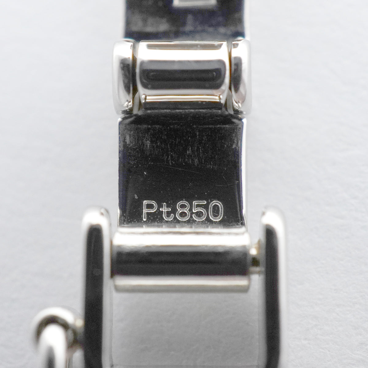【6khh0007】喜平 ブレスレット Pt850 プラチナ 6面 ダブル 18.5cm 20.3g キヘイ【中古】メンズ レディース ユニセックス