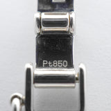【6khh0007】喜平 ブレスレット Pt850 プラチナ 6面 ダブル 18.5cm 20.3g キヘイ【中古】メンズ レディース ユニセックス