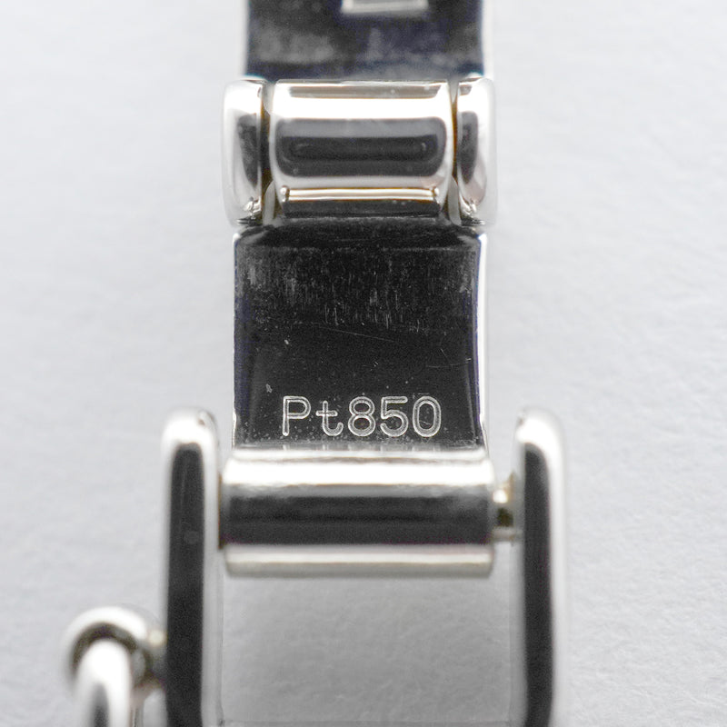 【6khh0007】喜平 ブレスレット Pt850 プラチナ 6面 ダブル 18.5cm 20.3g キヘイ【中古】メンズ レディース ユニセックス