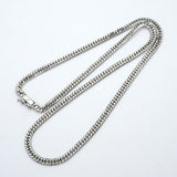 【6khh0008】喜平 ネックレス Pt850 プラチナ 6面 ダブル 50.2cm 30.2g キヘイ【中古】メンズ レディース ユニセックス