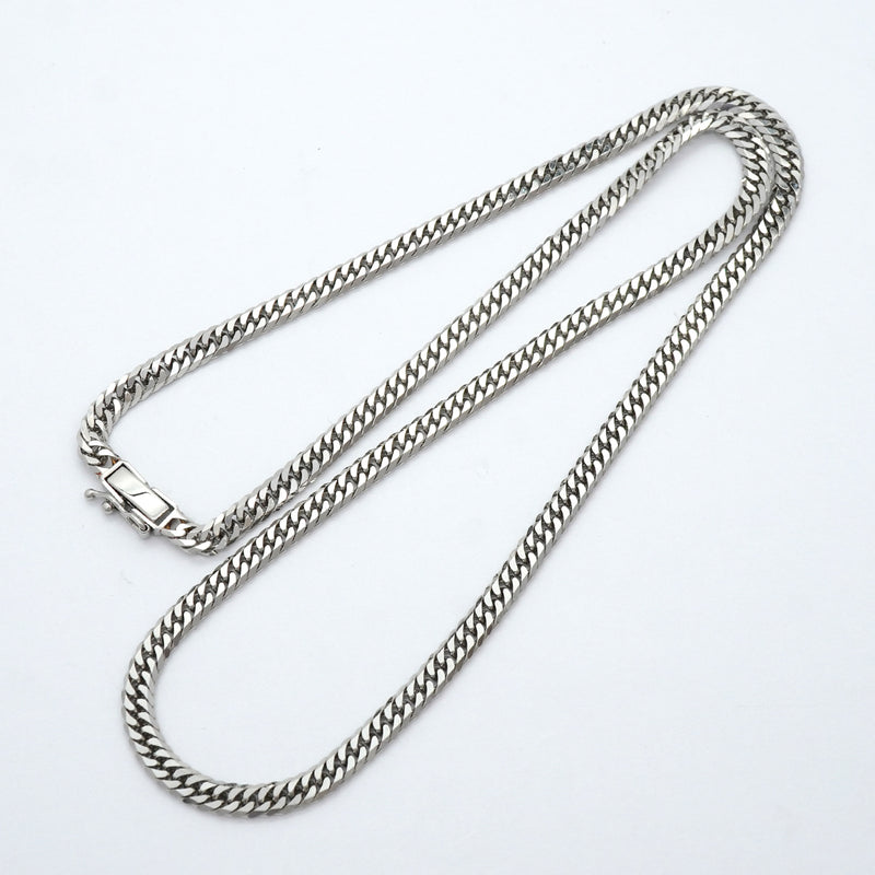 【6khh0008】喜平 ネックレス Pt850 プラチナ 6面 ダブル 50.2cm 30.2g キヘイ【中古】メンズ レディース ユニセックス