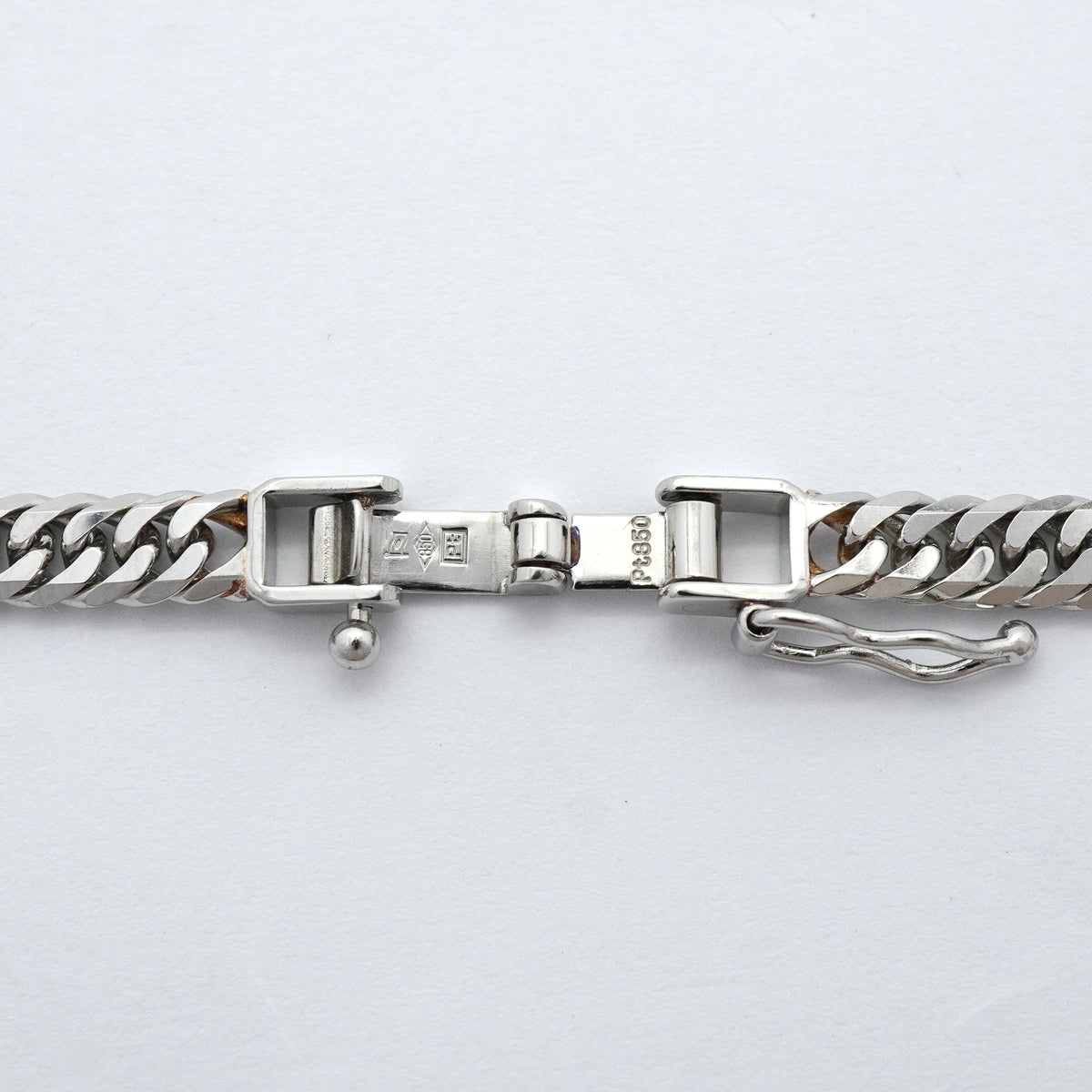 【6khh0008】喜平 ネックレス Pt850 プラチナ 6面 ダブル 50.2cm 30.2g キヘイ【中古】メンズ レディース ユニセックス