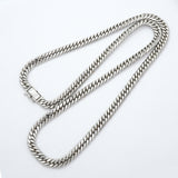 【6khh0009】喜平 ネックレス Pt850 プラチナ 6面 ダブル 60.9cm 101.9g キヘイ【中古】メンズ レディース ユニセックス